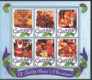 GUERNSEY Sc#614a 1997 Christmas Souvenir Sheet OG Mint NH