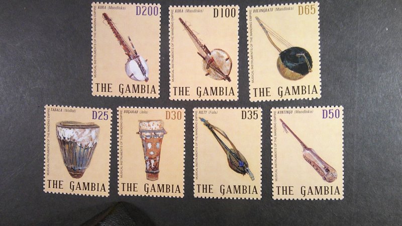 Gambia 2010 Musical Instruments. Scott# 3278-92 complete MNH set of 15
