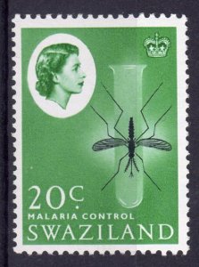 Swaziland 1962 Sc#103 MALARIA CONTROL WHO INSECT Single  MNH