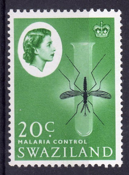 Swaziland 1962 Sc#103 MALARIA CONTROL WHO INSECT Single  MNH