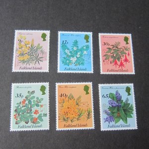 Falkland Islands 1995 Sc 624-629 flower set of 6 MNH