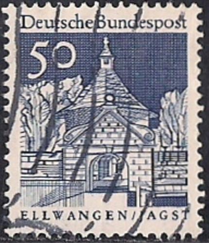 Germany #943 50pf Castle Gate Eltwangen used XF