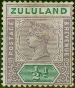 Zululand 1894 1/2d Dull Mauve & Cream SG20 Fine MM 