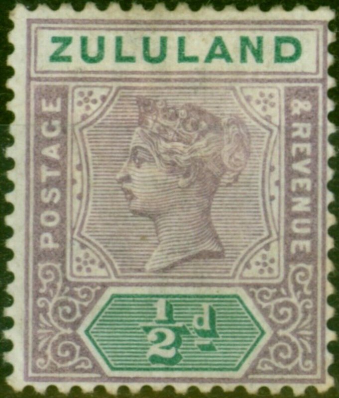 Zululand 1894 1/2d Dull Mauve & Cream SG20 Fine MM 