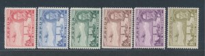 1939 Papua, Stanley Gibbons n. 163/68, Complete Series, MNH**