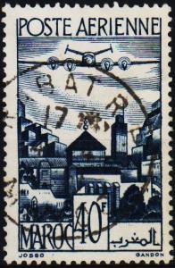 Morocco(French). 1947 40f S.G.339 Fine Used