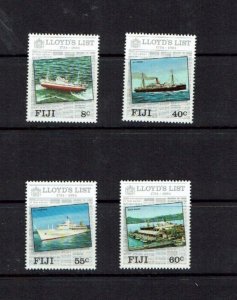 Fiji: 1984 250th Anniversary of Lloyds List, MNH Set