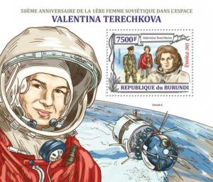 BURUNDI 2013 SHEET bur13218b SPACE TERESHKOVA COSMONAUTS