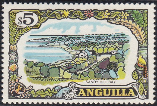 Anguilla 1970 MH Sc #113 $5 Sandy Hill Bay