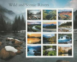 US NATURE SC 5381 AMERICA'S WILD AND SCENIC RIVERS FOREVER STAMP SHEET NEW