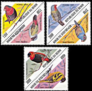 Benin 1204-1206, MNH, Birds