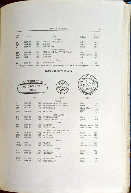 1940 HANDSTRUCK POSTAGE STAMPS OF THE EMPIRE Robson Lowe Postal History Pmks.