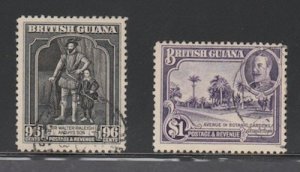 British Guiana Scott #221-222 Stamp - Used Set - MSO