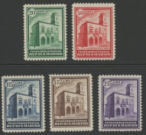 San Marino 134-8 ** mint NH (2306B 636)