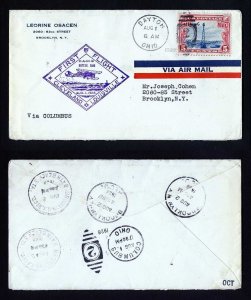 # C11 on CAM # 16 First Flight cover, Dayton, OH to Columbus, OH - 8-1-1928