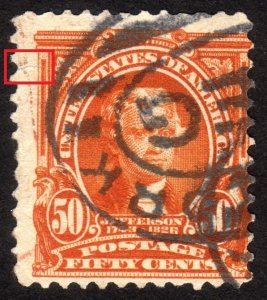 1903, US 50c, Jefferson, Used, tear at left, Sc 310