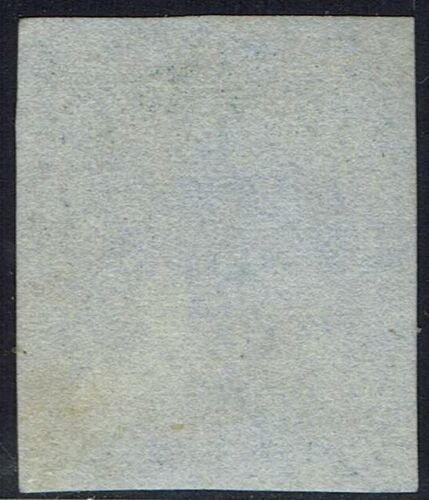 NEW SOUTH WALES 1851 QV LAUREATE 2D NO WMK BLUED PAPER USED 