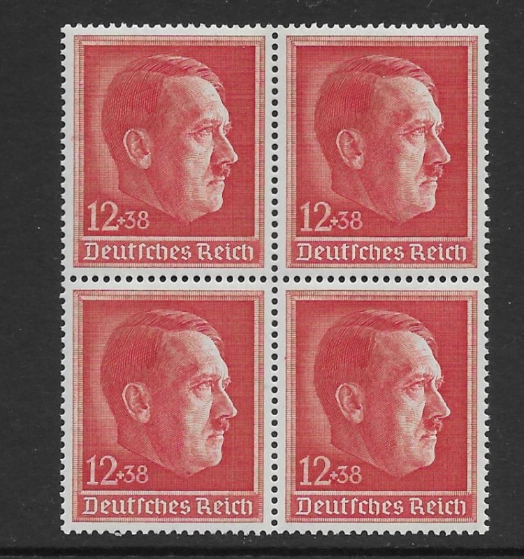 Germany B118   1938  Blk 4   VF  NH