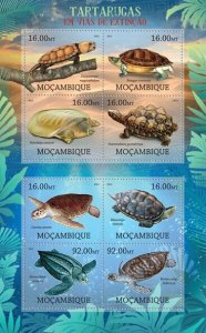 MOZAMBIQUE - 2012 - Endangered Torts/Turtles - Perf 8v Sheet - Mint Never Hinged