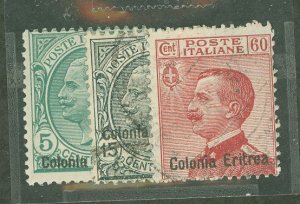 Eritrea #35/37/44 Used