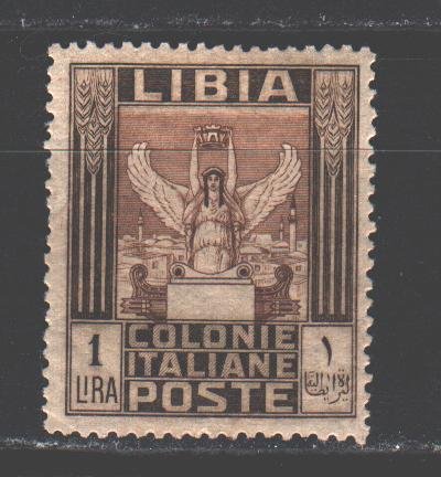 Libya. 1921. 33 from the series. Statue of victoria. MLH. 