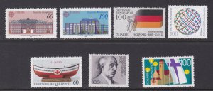 Germany # 1601-1607, Complete Commemorative Sets Issued in 1990, NH, 1/2 Cat.