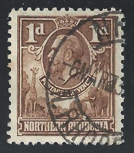 Northern Rhodesia #2 1p King George V