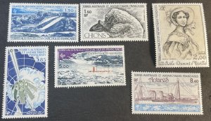 FRENCH SOUTHERN & ANTARCTIC TER.# C64-C69-MINT/NH--COMPLETE SET--AIR-MAIL-1981