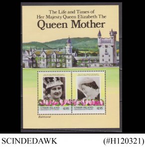 UNION ISLAND OF ST VINCENT - 1985 85th BIRTHDAY OF QUEEN MOTHER - MIN/SHT MNH