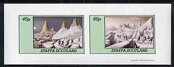 Staffa 1981 Mountaineering imperf set of 2 values unmount...