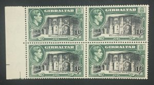 MOMEN: GIBRALTAR SG #127a BLOCK P13.5 1938 MINT OG NH LOT #60724