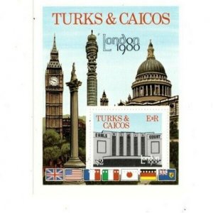 Turks and Caicos -1980 - London Stamp Show - Souvenir Sheet - MNH (Scott#433)