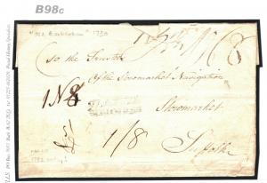 GB Norfolk *Old Buckenham* 27 ATTLE/BOROUGH (NK10) Rare Mark 1790{samwells}B98c