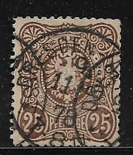 Germ. Sc # 33 / Mi. 35a used L17