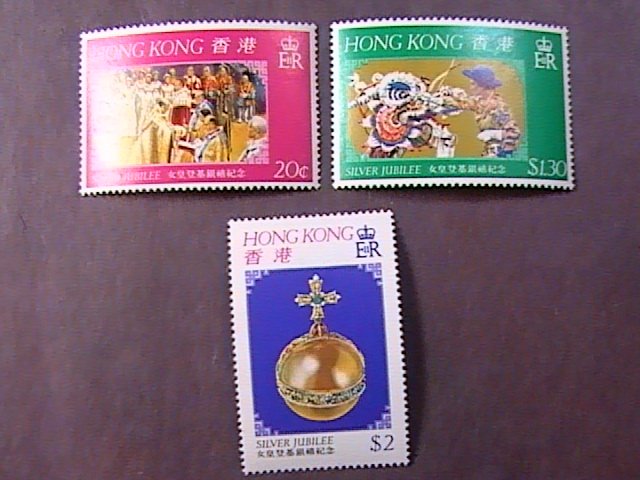 HONG KONG # 335-337--MINT/NEVER HINGED---COMPLETE SET---1977