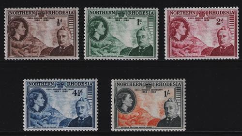 Northern Rhodesia #  54-8  Mint  VF NH  set Cat $ 2.90