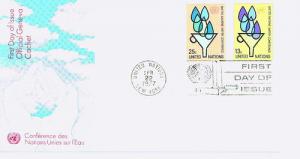 283-4 FDC Singles,One Cover,UN Cachet