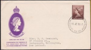 TOKELAU 1953 Coronation FDC - Nukunono cds.................................B3581