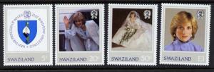 Swaziland 406-9 MNH Princess Diana 21st Birthday, Crest