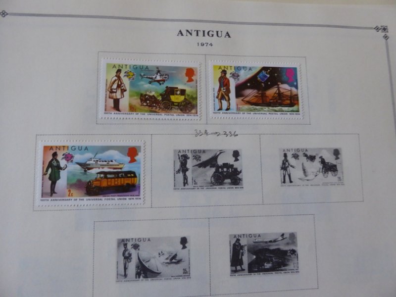 Antigua 1921-1985 Stamp Collection on Scott International Pages