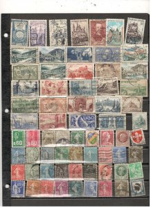 FRANCE COLLECTION ON STOCK SHEET MINT/USED