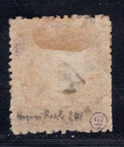 MOMEN: TURKS ISLANDS SG #45 1881 MINT OG H £500 LOT #68720*