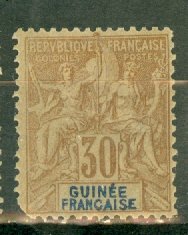 B: French Guinea 12 mint CV $40