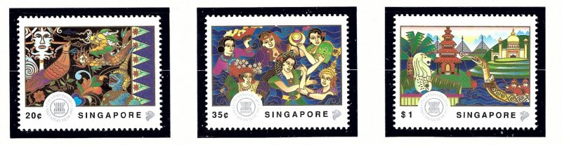 Singapore 634-36 MNH 1992 Visit ASEAN         (KA)