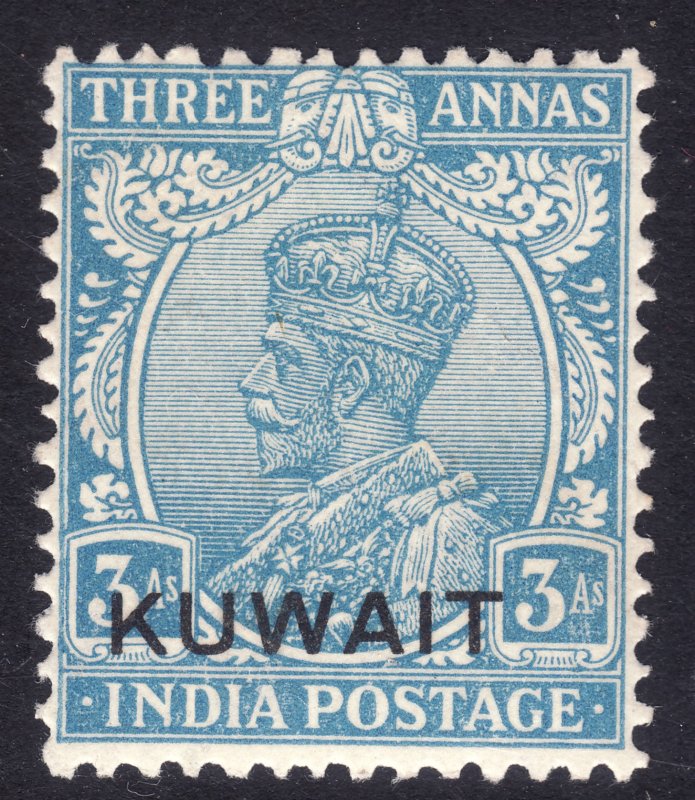 1923 - 1924 Kuwait KGV 3 Anna issue MNH Sc# 7 Wmk 39 CV $19.00