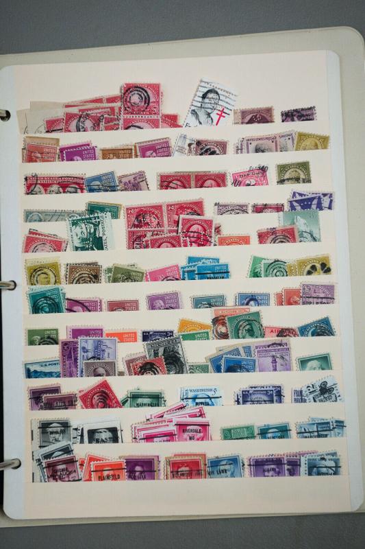 US Stamps 1,500x Unsearched Early Pre-Cancels + in Stock Bk