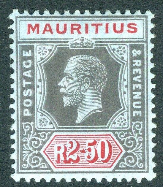 MAURITIUS-1916 2r.50 Black & Red/Blue Sg 202 LIGHTLY MOUNTED MINT V18824