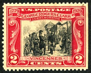 U.S. #651 MINT OG HR