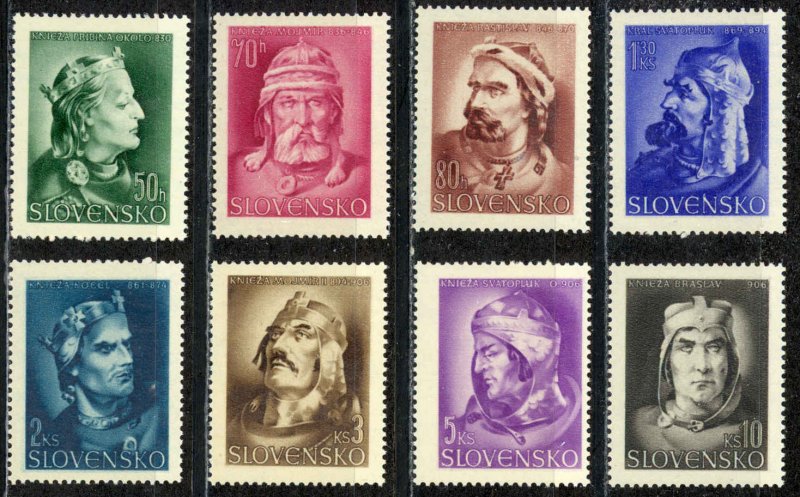 Slovakia Sc# 95-102 MH 1944 Royalty