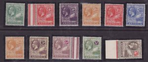 Antigua-Sc#42-57 ex 47-48,53-55- id13-unused NH og set-KGV-1921-29-S/H fee refle